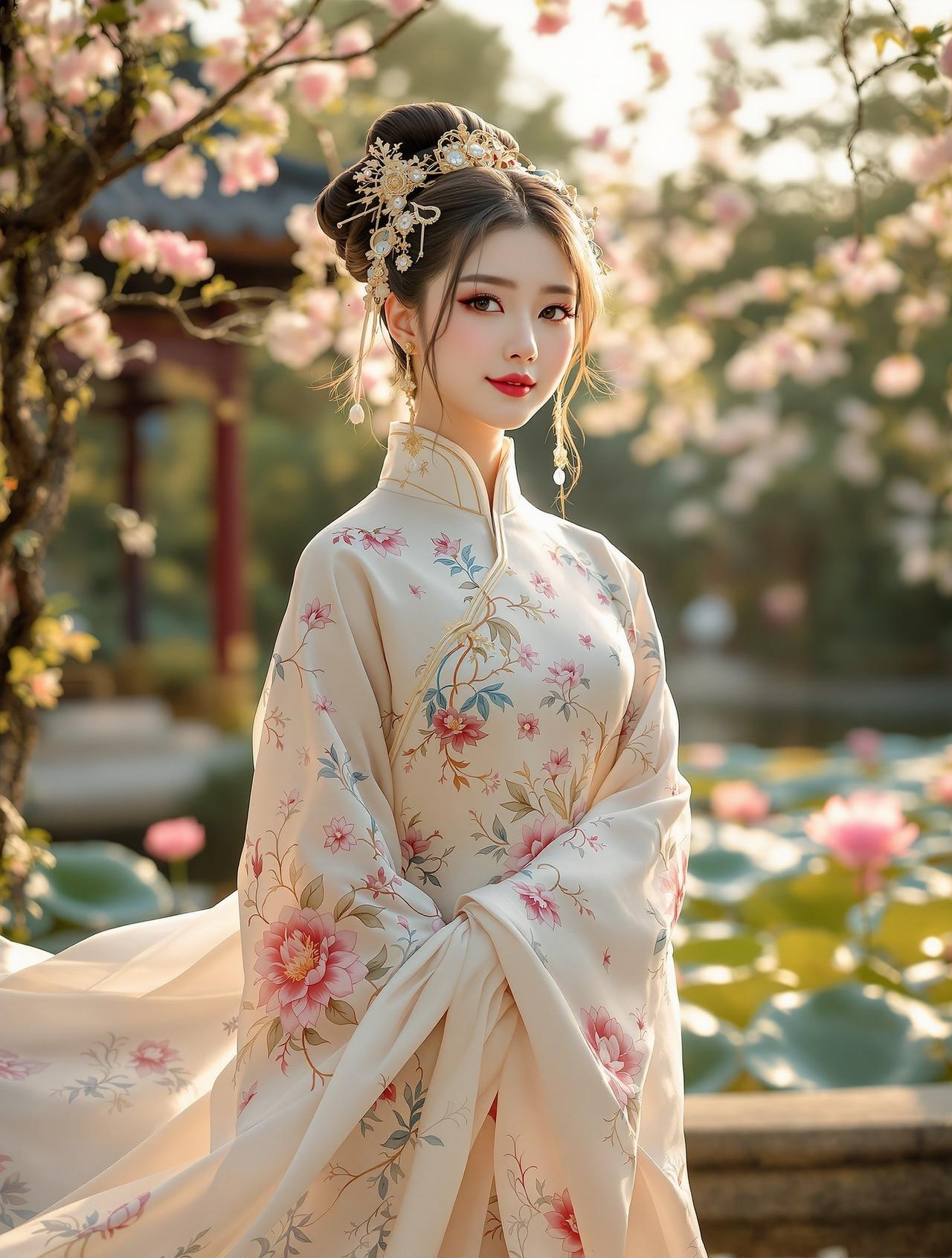 汉服花神赋 - 古风小筑摄影作品第1张 - 写真网站